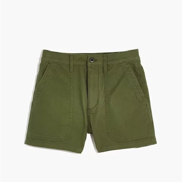 Madewell The Perfect Vintage Fatigue Short Green - Picture 1 of 8